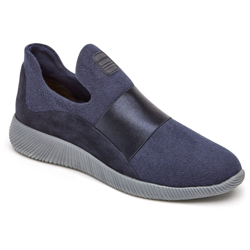 Rockport Slip-Ons Dame Blå - City Lites Robyne - YSGX81094